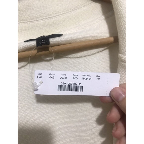 J.Crew 365 Sophie in Beige Open-Front Sweater Blazer Cardigan XXXL 3x 3/4 Sleeve - Picture 2 of 6